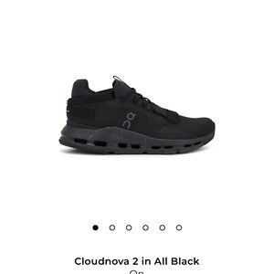 On Running Cloudnova 2 Men's All Black Sneakers